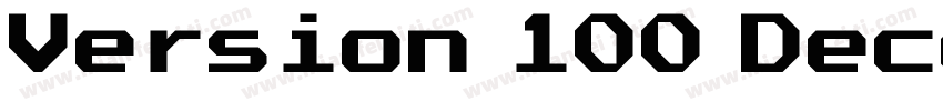 Version 100 December 23 2014 ini字体转换
